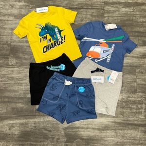 New carters shirts and short bundle